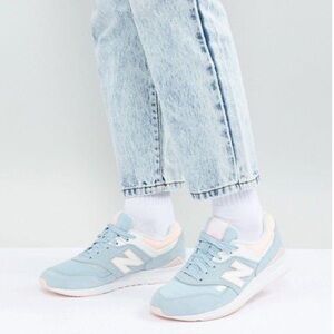 BNIB NEW BALANCE Classic 697 STARDUST Light Blue Sneakers Tennis Shoes 7